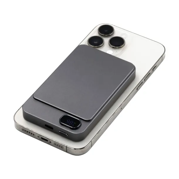  BrandCharger Powerwave 5000 wireless powerbank - BrandCharger gun metal