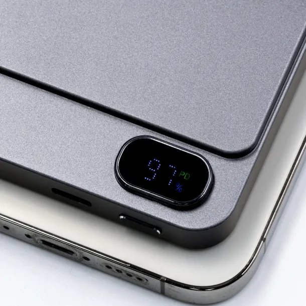  BrandCharger Powerwave 5000 wireless powerbank - BrandCharger gun metal