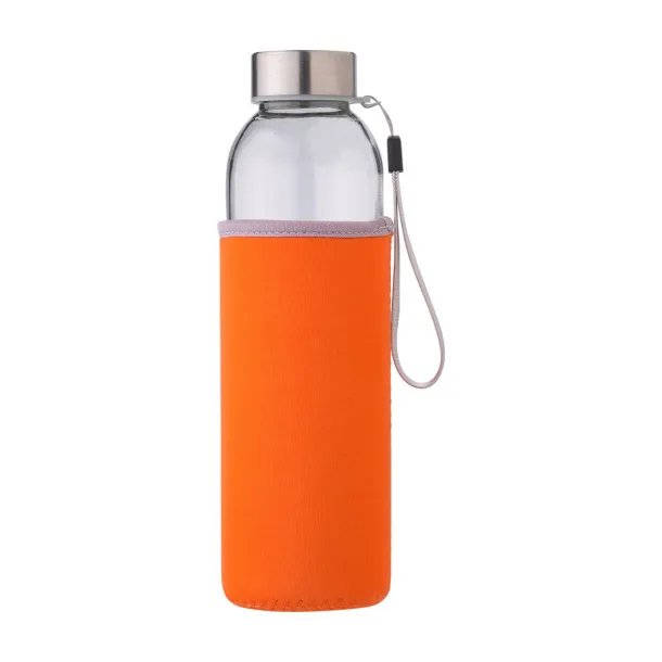Nika Staklena boca (500 ml) s navlakom od neoprena Narančasta