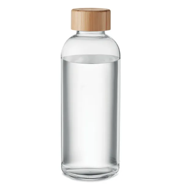 FRISIAN Glass bottle 650ml, bamboo lid Transparent