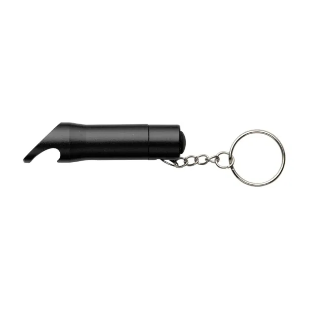 CARLA Aluminium 2-in-1 key holder Crna