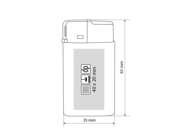 LUSS SOFT electronic plastic lighter - ITEK Black