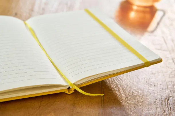 Eva rPET PU notebook (A5) Žuta