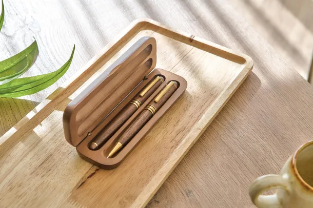  Walnut wooden pen set Adelina
