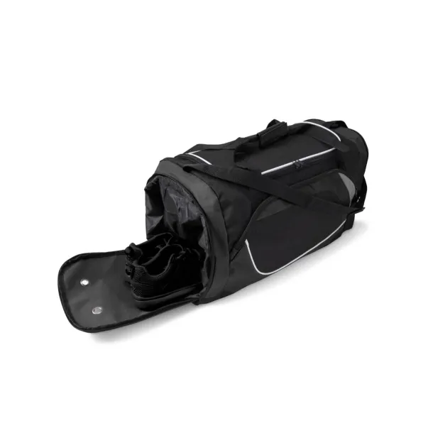  Polyester (600D) sports bag Ren Crna