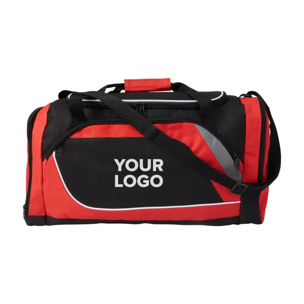  Polyester (600D) sports bag Ren Crvena