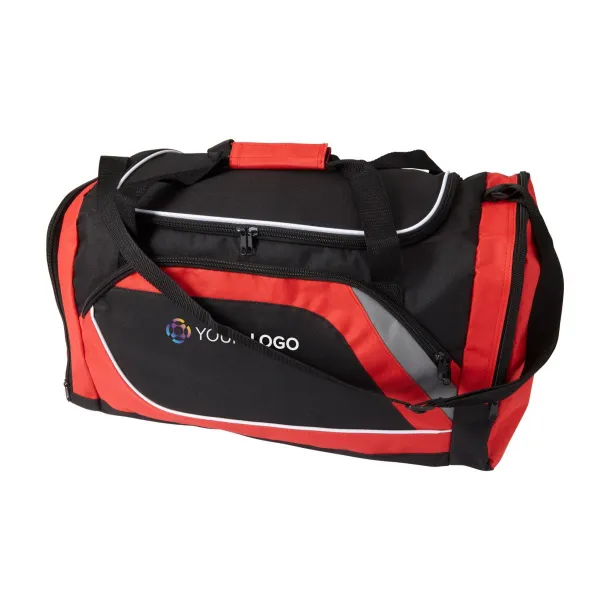  Polyester (600D) sports bag Ren Crvena