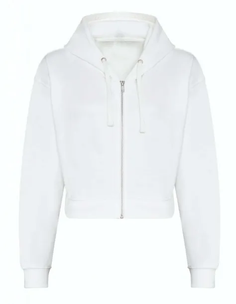  WOMEN'S FASHION CROPPED ZOODIE - Just Hoods White