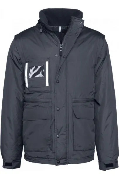  DETACHABLE-SLEEVED WORKWEAR PARKA - Designed To Work Navy