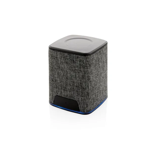  Light up logo fabric 3W wireless speaker Grey Grey