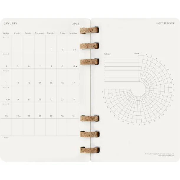  MOLESKINE spiral planner Crna