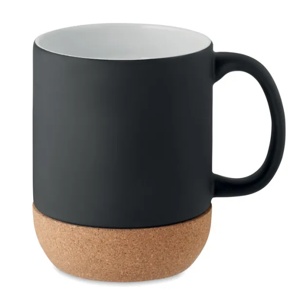 MATT Matt ceramic cork mug 300 ml Black