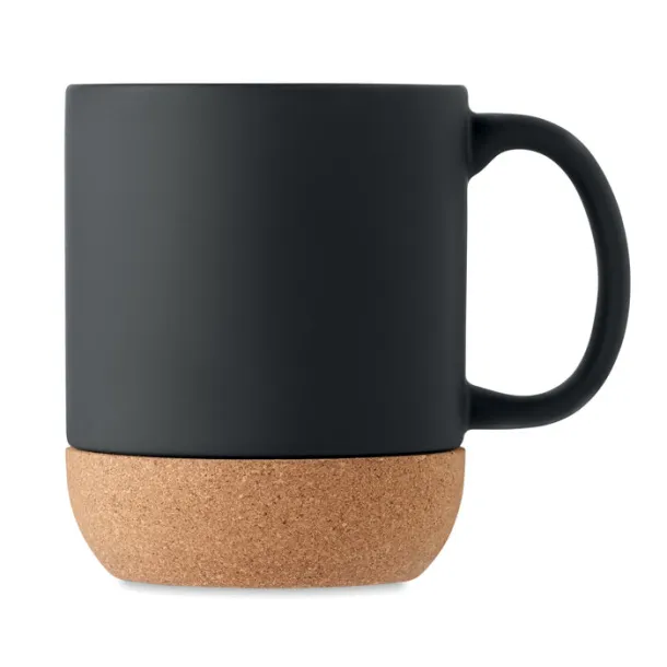 MATT Matt ceramic cork mug 300 ml Black