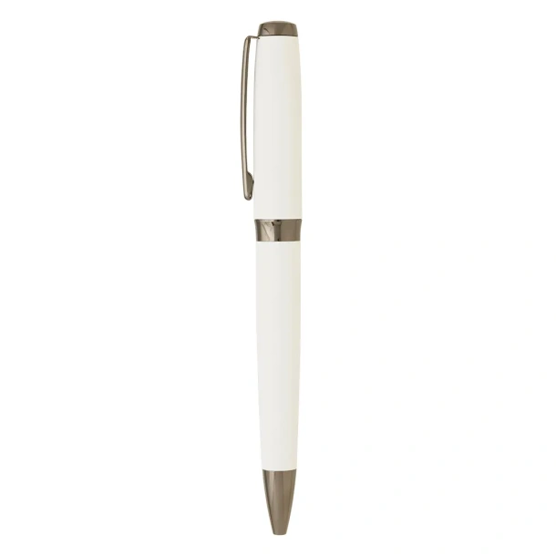 ARES SOFT Metal ball pen in a paper tube Beige