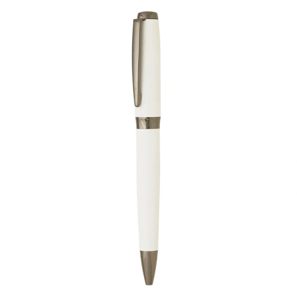 ARES SOFT Metal ball pen in a paper tube Beige