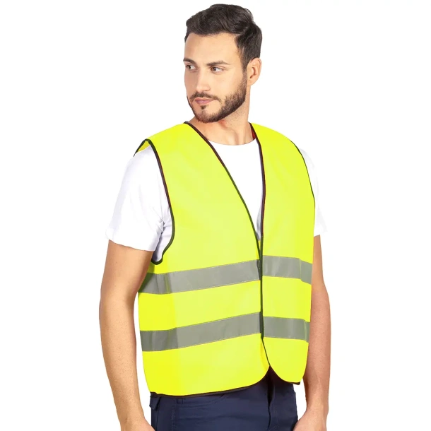 GLOW Sigurnosni prsluk - TEKTON PRO Neonski žuta
