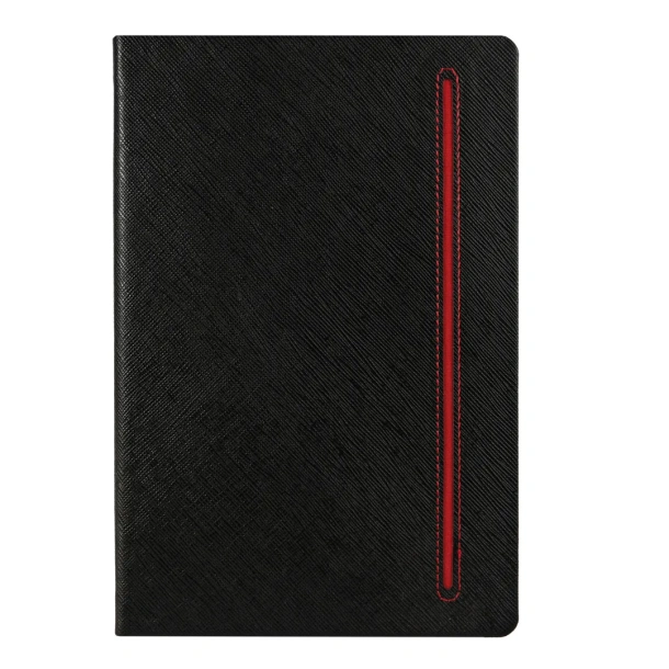 TEXTURE BLACK Notes, A5 Crvena