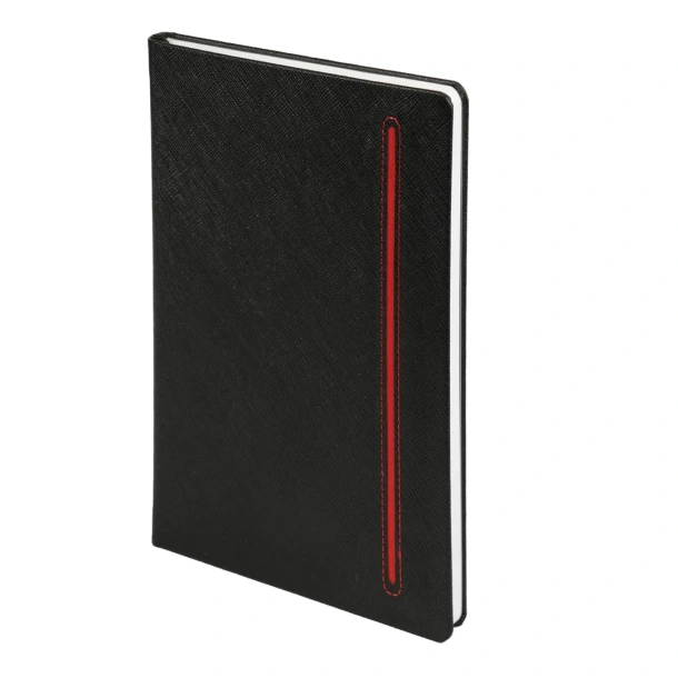 TEXTURE BLACK Notes, A5 Crvena