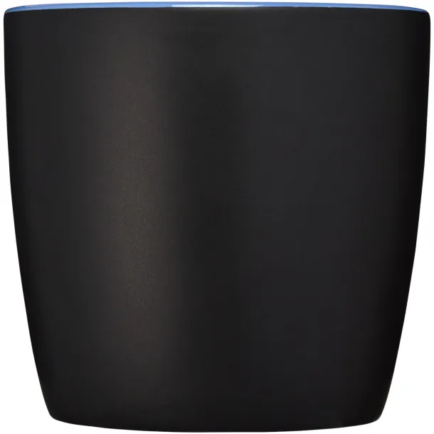 Riviera 340 ml ceramic mug Solid black Blue