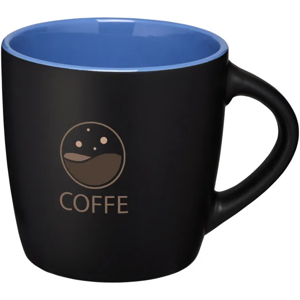 Riviera 340 ml ceramic mug Solid black Blue