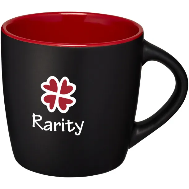 Riviera 340 ml ceramic mug Crna Red