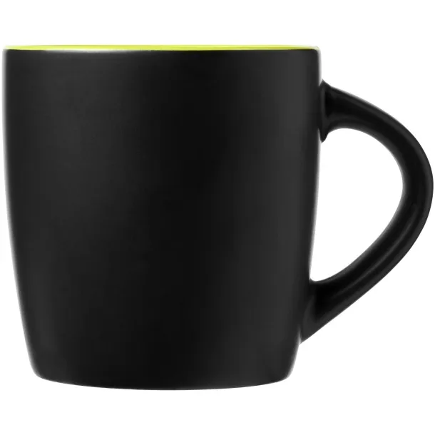 Riviera 340 ml ceramic mug Solid black Lime