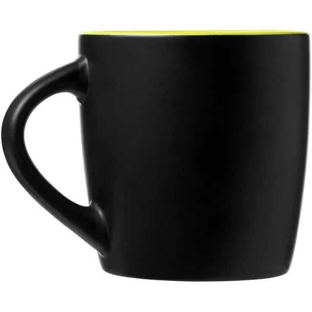 Riviera 340 ml ceramic mug Solid black Lime