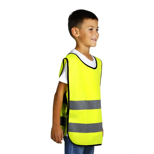 GLOW KID Dječiji sigurnosni prsluk - TEKTON PRO Neonski žuta
