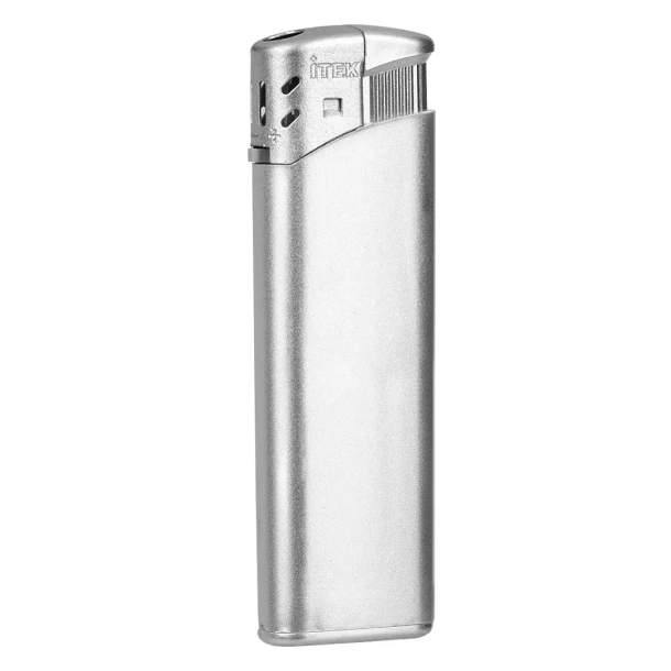 ISCRA electronic plastic lighter - ITEK Srebrna