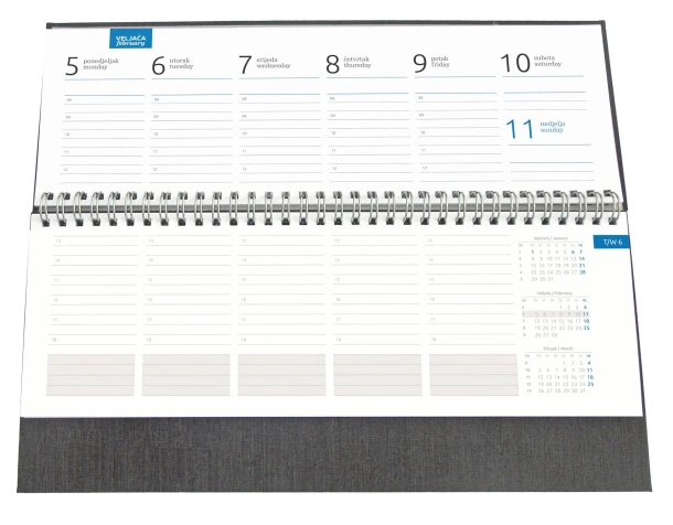 LINZ desk planner Crna