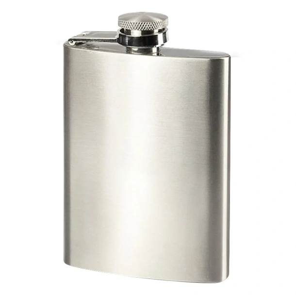 BRANDY 4 Metalna pljoska Srebrna