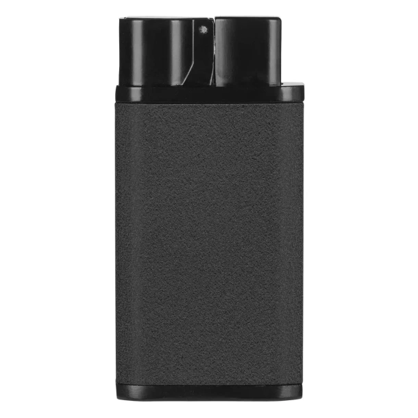 FLICKER Metal lighter with turbo flame Crna