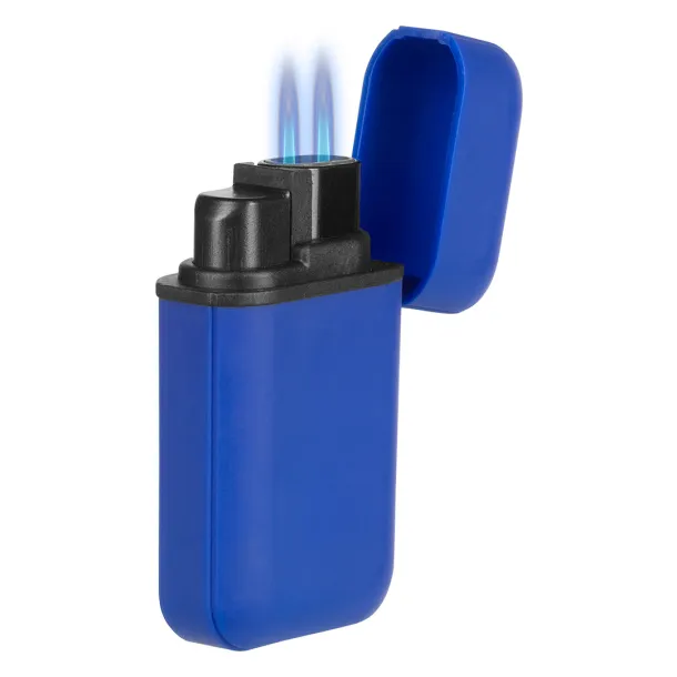 TORCH Plastic electronic lighter with double turbo flame Navy Blue