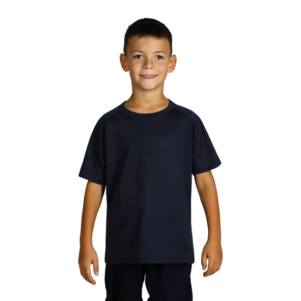 RECORD KIDS Kids sports T-shirt. 100% polyester - EXPLODE Plava