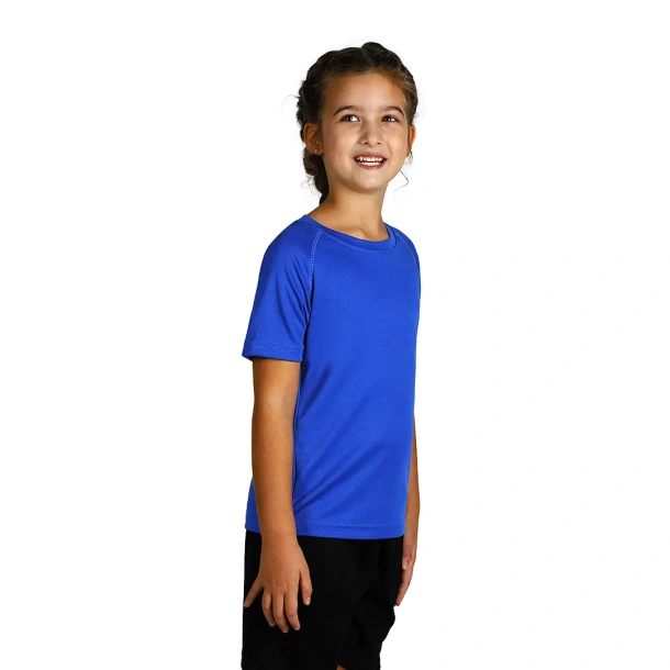 RECORD KIDS Kids sports T-shirt. 100% polyester - EXPLODE Kraljevsko plava