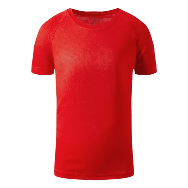 RECORD KIDS Kids sports T-shirt. 100% polyester - EXPLODE Crvena