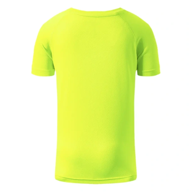 RECORD KIDS Kids sports T-shirt. 100% polyester - EXPLODE Neonski žuta