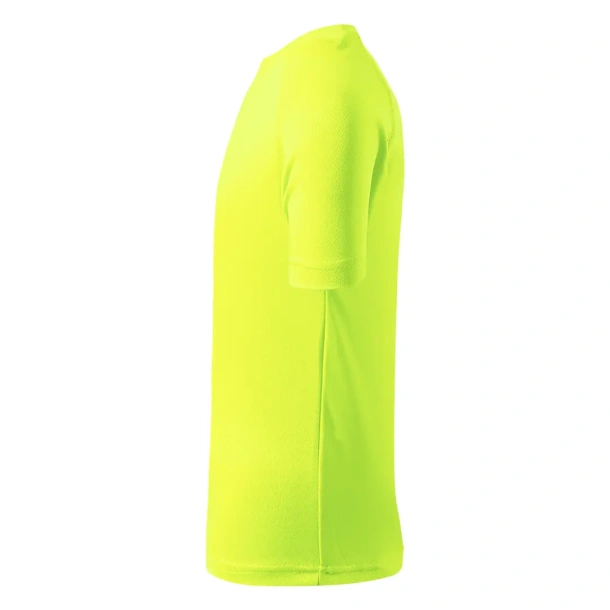 RECORD KIDS Kids sports T-shirt. 100% polyester - EXPLODE Neonski žuta