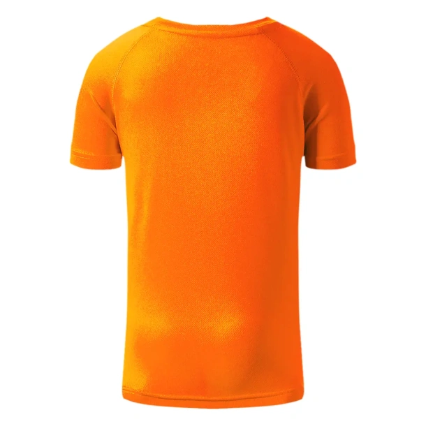 RECORD KIDS Kids sports T-shirt. 100% polyester - EXPLODE Neonski narančasta