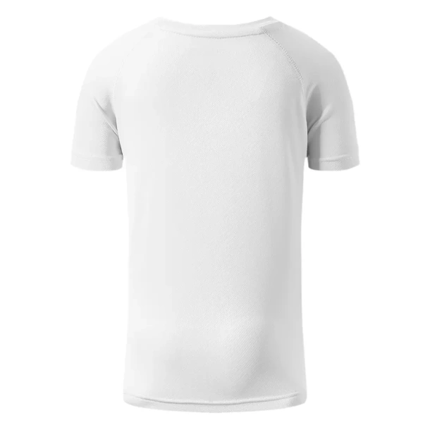 RECORD KIDS Kids sports T-shirt. 100% polyester - EXPLODE Bijela