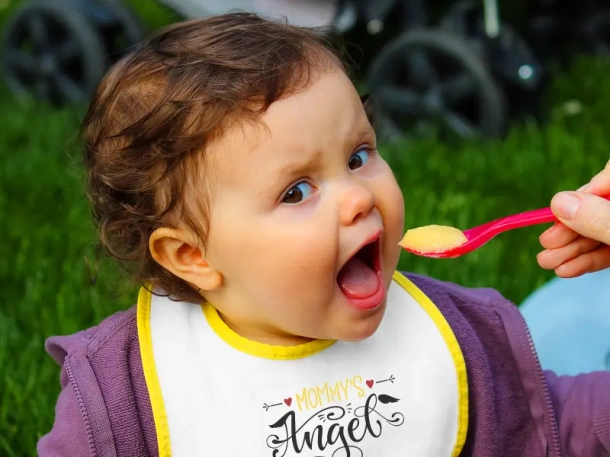 BABY baby bib - EXPLODE Žuta