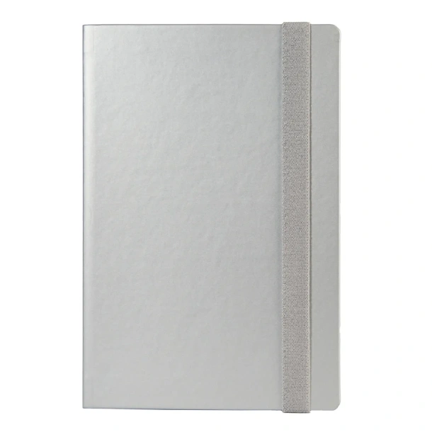 MIAMI SOFT FLEXY notes s fleksibilnom koricom, A5 Srebrna