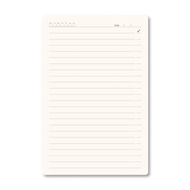 NORRIS Notes s kalendarom, A5 Tamno siva