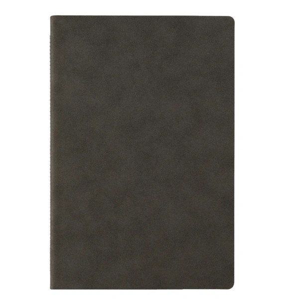 NUBUCK ECO Notes s fleksibilnim koricama, A5 Tamno siva