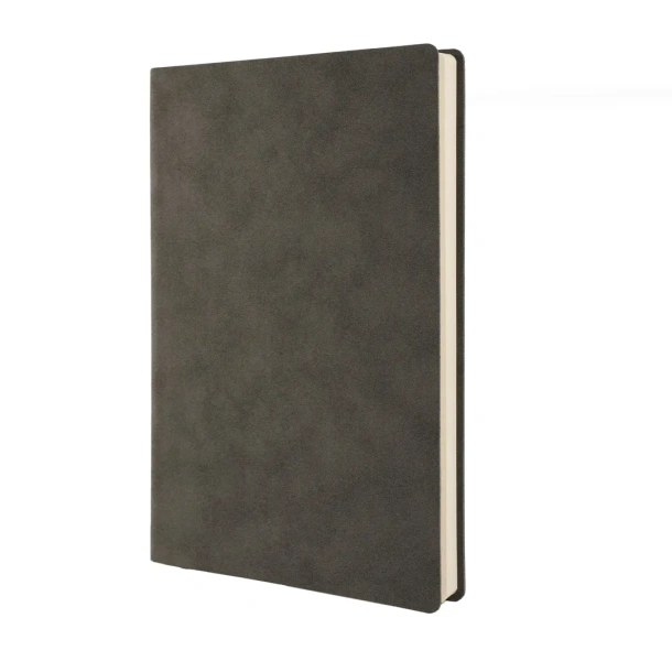 NUBUCK ECO Notes s fleksibilnim koricama, A5 Tamno siva