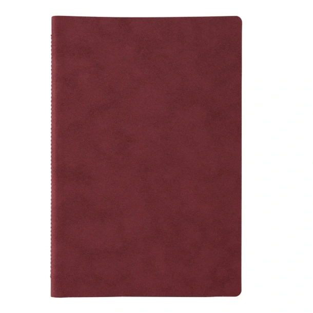 NUBUCK ECO Notes s fleksibilnim koricama, A5 Bordo