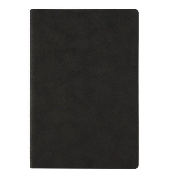 NUBUCK ECO Notes s fleksibilnim koricama, A5 Crna