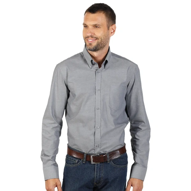 OXFORD LSL MEN men’s long sleeve shirt - EXPLODE Black
