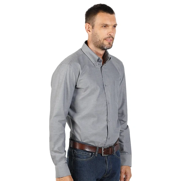OXFORD LSL MEN men’s long sleeve shirt - EXPLODE Black