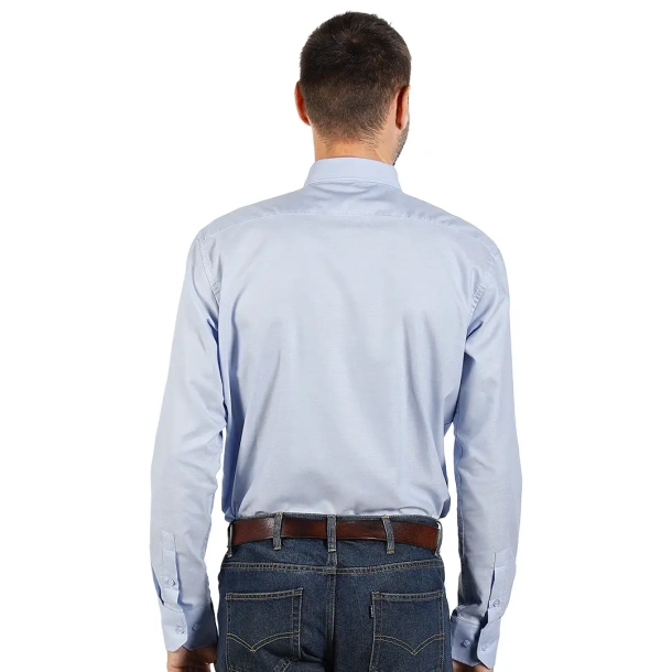 OXFORD LSL MEN men’s long sleeve shirt - EXPLODE Blue